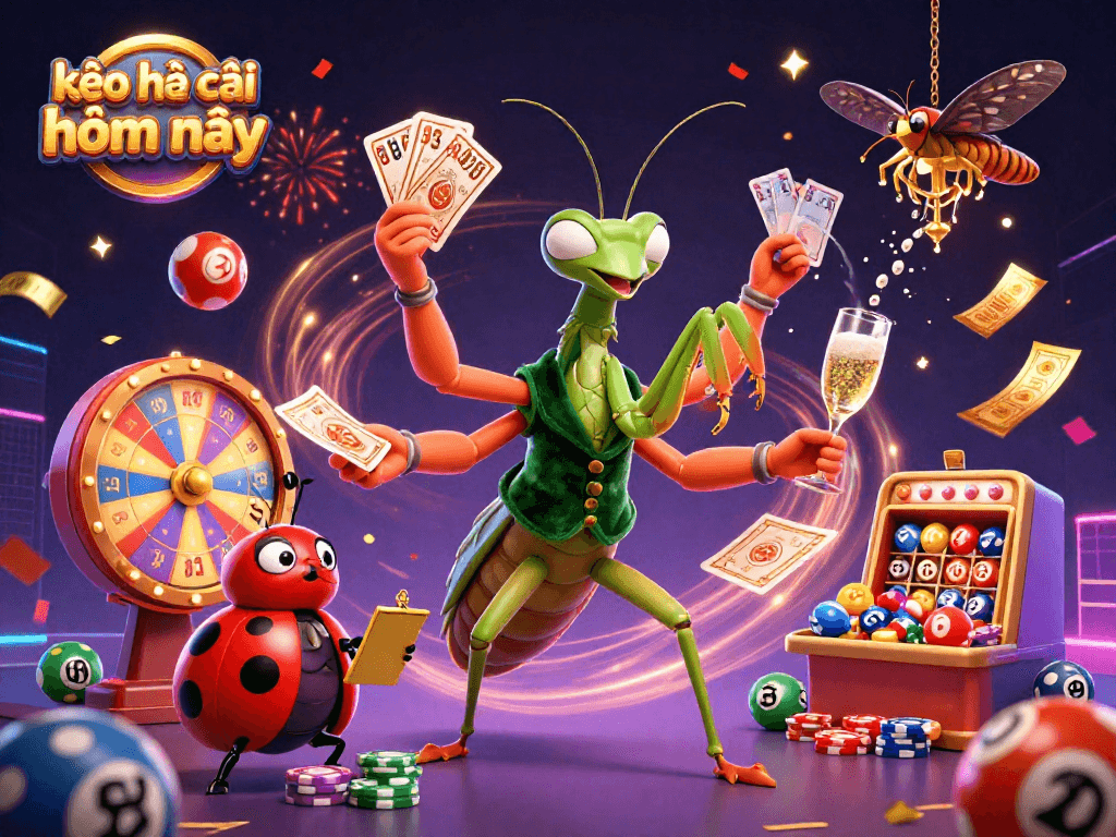 Engage with kèo nhà cái hôm nay through dynamic gaming fun with colorful lottery elements and a casino atmosphere.