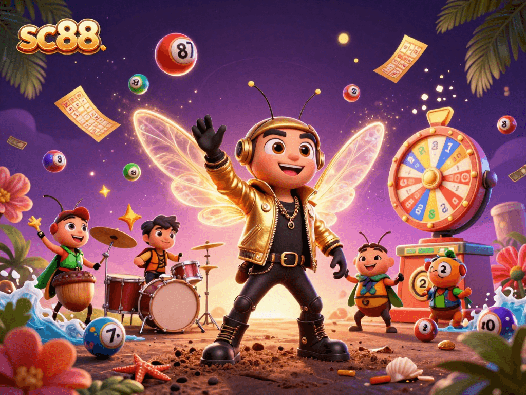 Engage in thrilling lotto action with sc88, as vibrant balls and winning prizes unfold.
