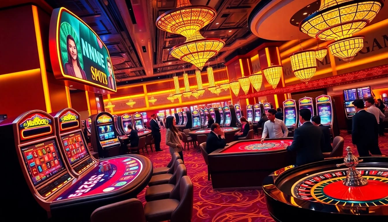 Players enjoying the excitement of gambling at a casino with mm88 link access.