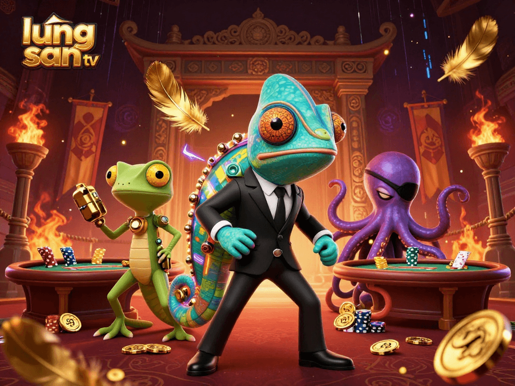 Experience thrilling gambling with lương sơn tv, featuring colorful characters in an adventurous setting.