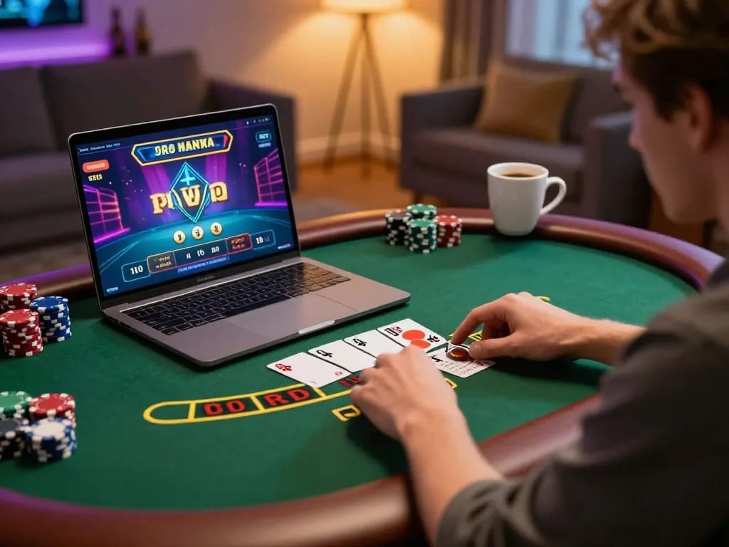 Experience F168's dynamic online blackjack gameplay with engaging graphics and cozy ambiance.