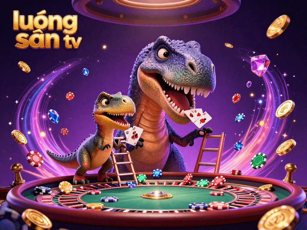 Experience thrilling gameplay at lương sơn tv with vibrant characters and rich casino elements in this dynamic 3D illustration.