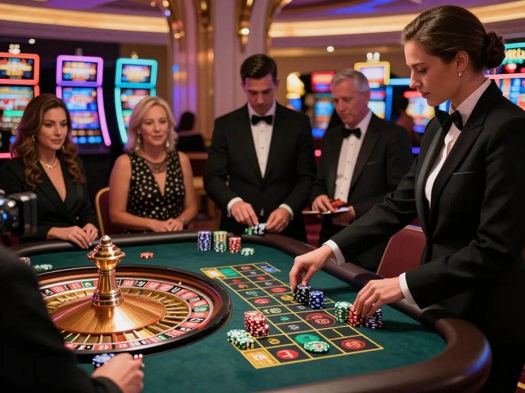 Players placing bets on the roulette table at the 11win casino, capturing the excitement of gaming.