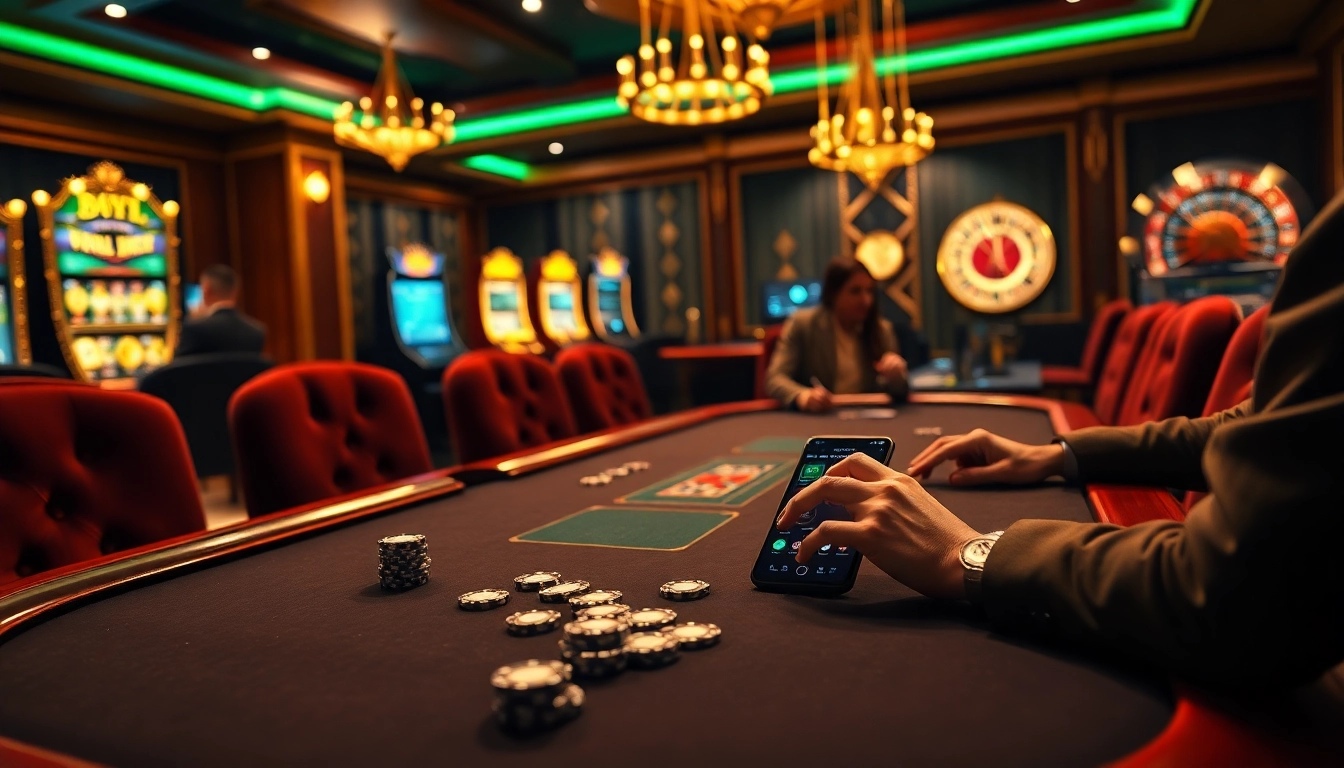 Experience thrilling poker action at https://thabett.io/ with luxurious chips, cards, and digital betting interfaces.
