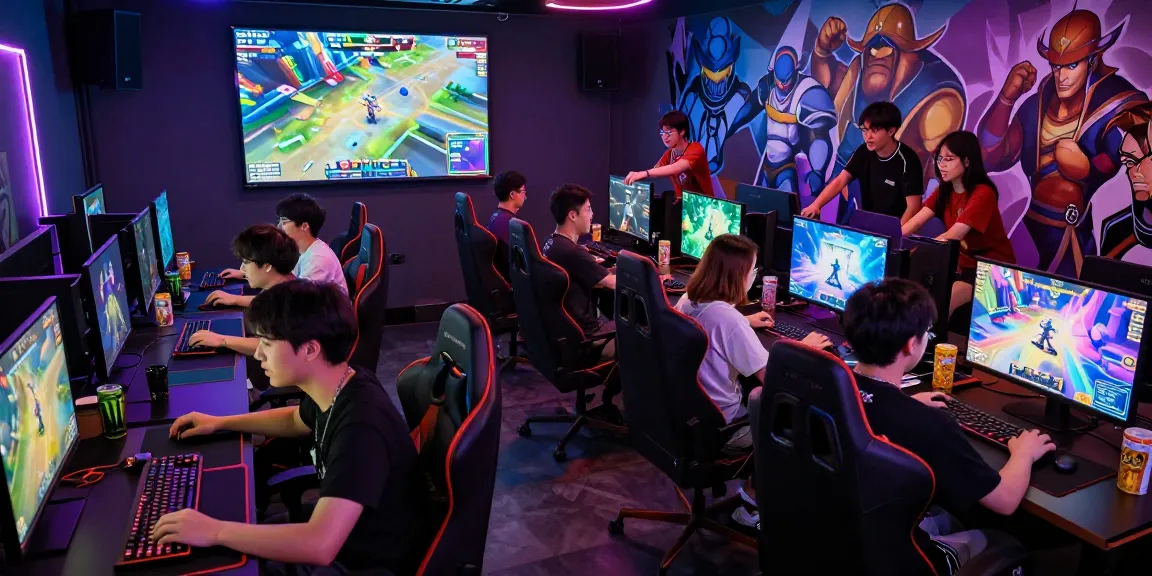 Engaged gaming community at https://proplay88.uk.com/ with vibrant arcade atmosphere and diverse players.