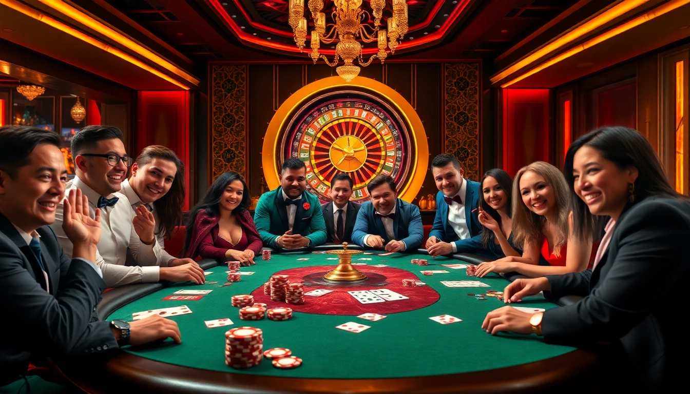 Experience thrilling poker action at https://da88s.app/ with vibrant chips and cards.