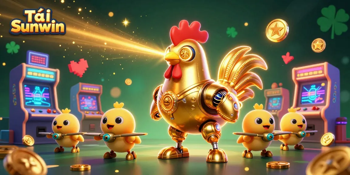 Tải Sunwin to embark on exciting gaming adventures with retro-futuristic characters and vibrant casino elements.