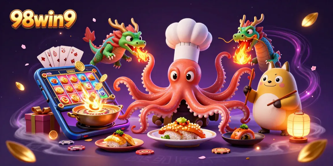 Experience big wins at 98win9 with vibrant casino games and engaging characters.