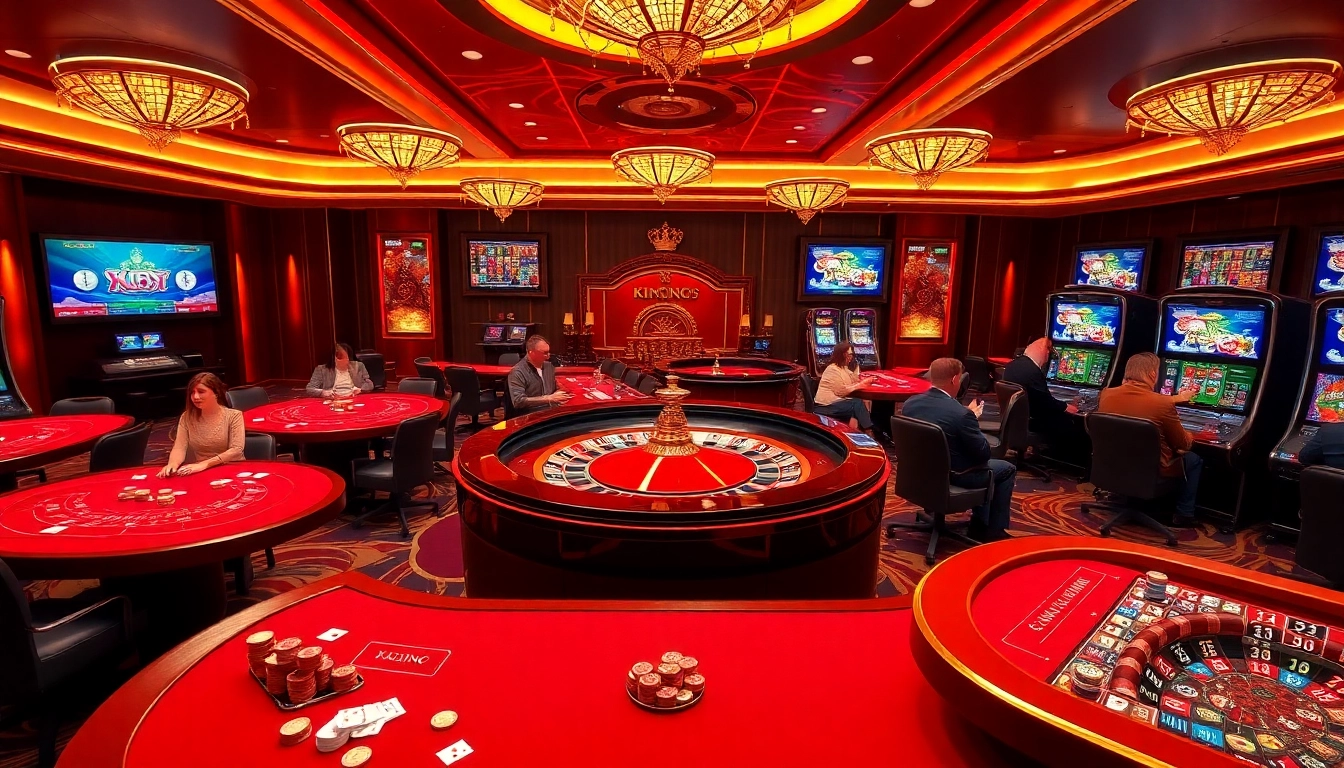 Experience the luxury of gaming at https://king88hz.vip/ with vibrant casino tables and engaging gamblers.