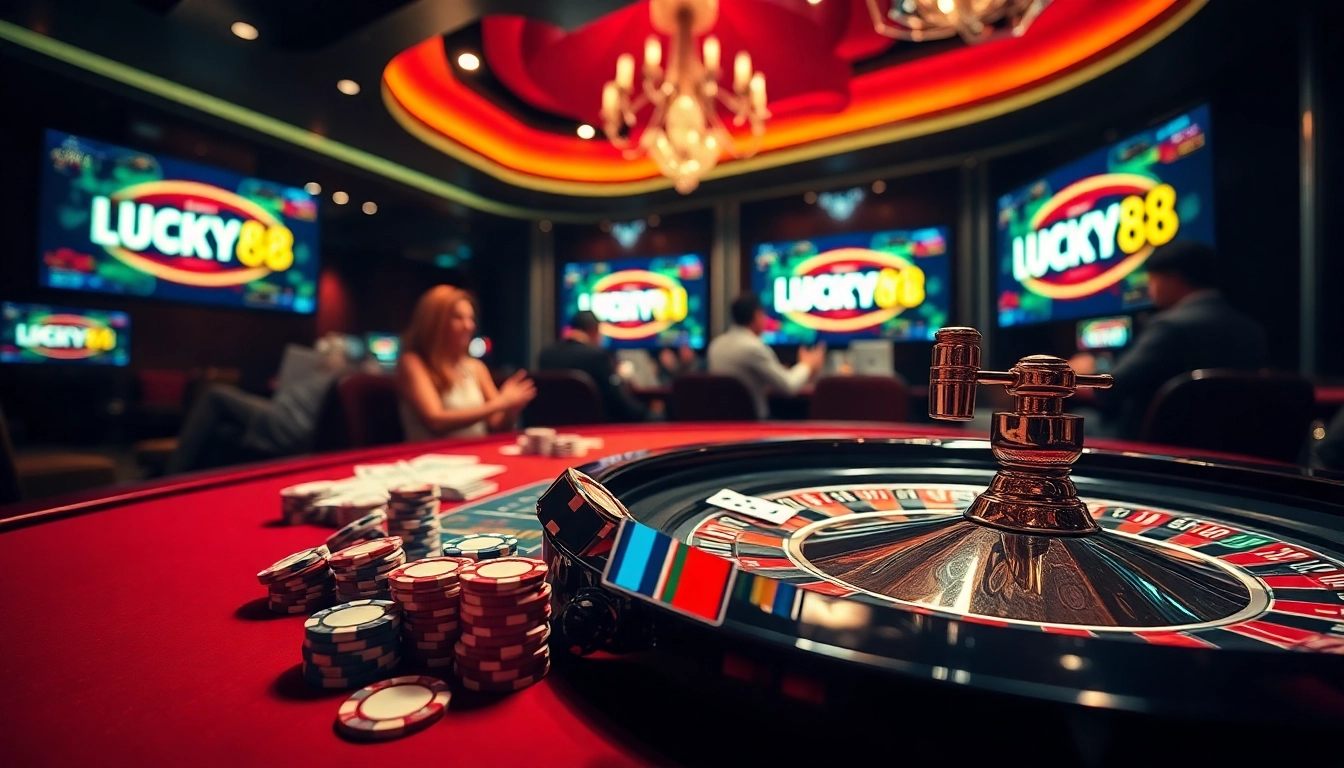 Experience the thrill of LUCKY88 as players engage with immersive casino gaming.