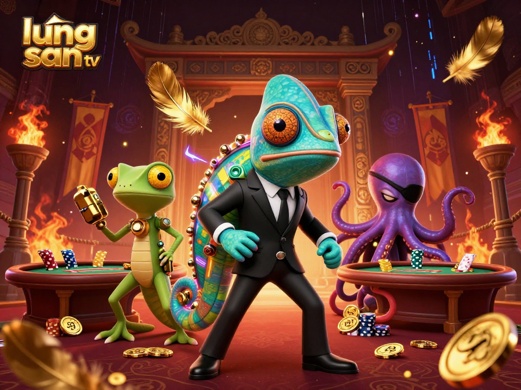 Experience thrilling gambling with lương sơn tv, featuring colorful characters in an adventurous setting.