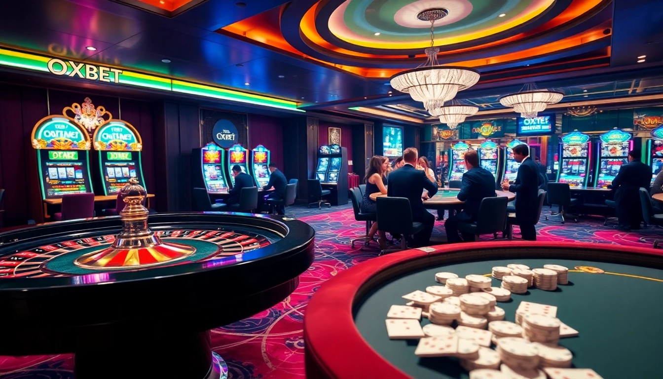 Players enjoying a thrilling gaming experience at OXBET casino.