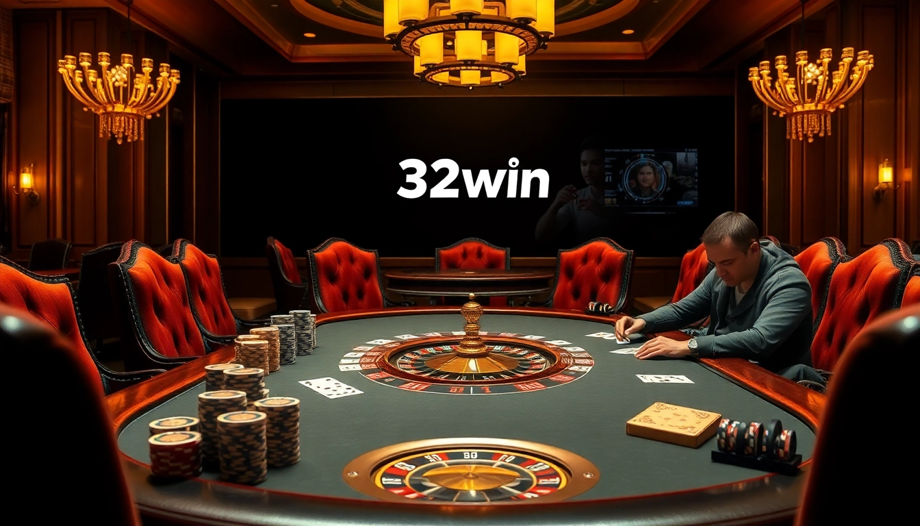 Experience luxury gaming at Trang chủ 32win with intense poker action and vibrant casino atmosphere.